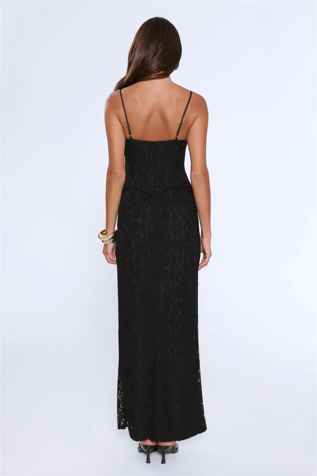 Blossom At Dusk Maxi Dress Black